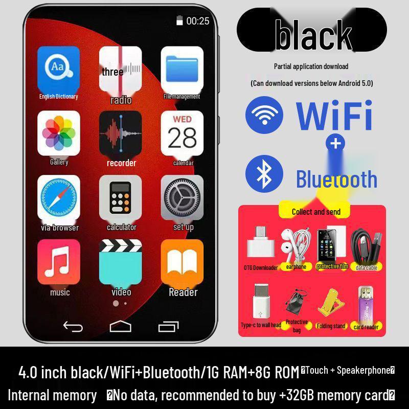 Full-Screen Android Device with Bluetooth for Audio-Visual Novels and Music