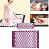 Bindo Acupressure Mat, Acupressure Mat with Pillow Set, Home Use (Three-Piece Acupuncture Mat Purple)