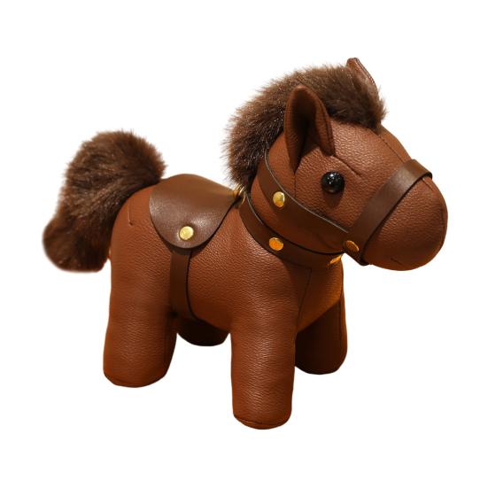 

Кукла Лошадь Плюшевая Игрушка Невыцветающая Легко Чистить Кукла Мягкая Игрушка Безопасная для Детей Кукла Мягкая Игрушка Домашний Декор 13cm коричневый