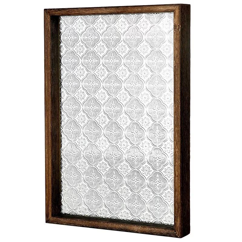 Ruhan Retro Chinese Glass Begonia Serving Tray