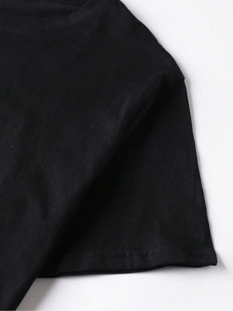 T-shirt Grafica Floreale e con Slogan da Uomo