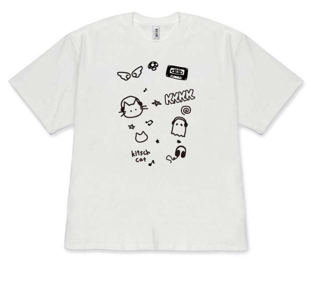 

Kawaii Cute Cat Graphic TShirt Tops Aesthetic Cartoon Short Sleeve Tee Shirt for Women Girls Korean Style Fashion Versatile S