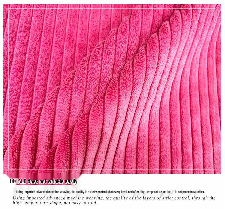 Corduroy Rib Knit Plush Fabric for Toys, Pet Nests, Shoes, and Home Textiles