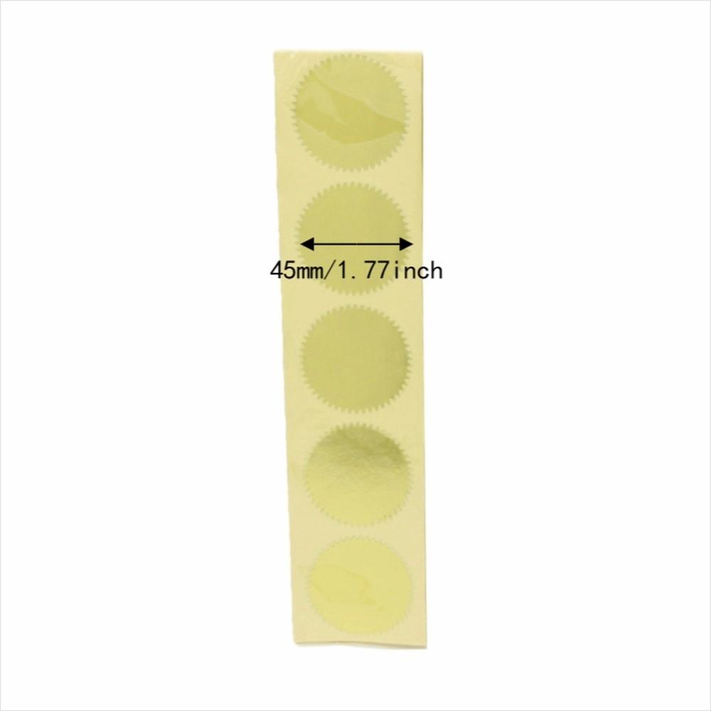 100pcs Serrated Edge Cut Serrated Edge Embosser Stickers  For Awards
