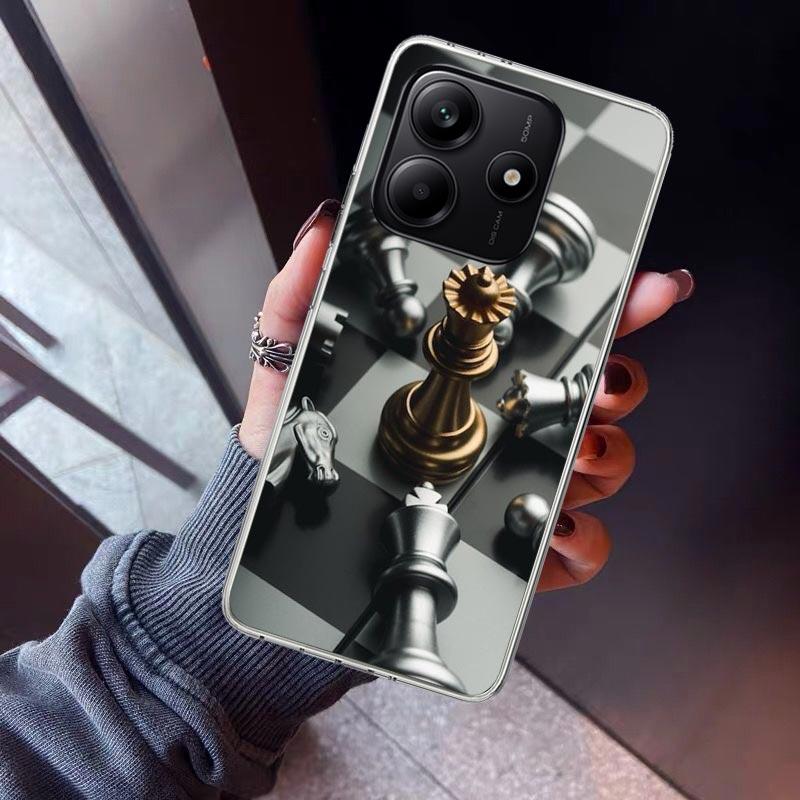 Competitive Chess Game Phone Case For Xiaomi Redmi Note 15 14 14S 13 12S 12 Pro Plus 11S 11 10S 10 4G Cover 11E 11T 5G Print Fun