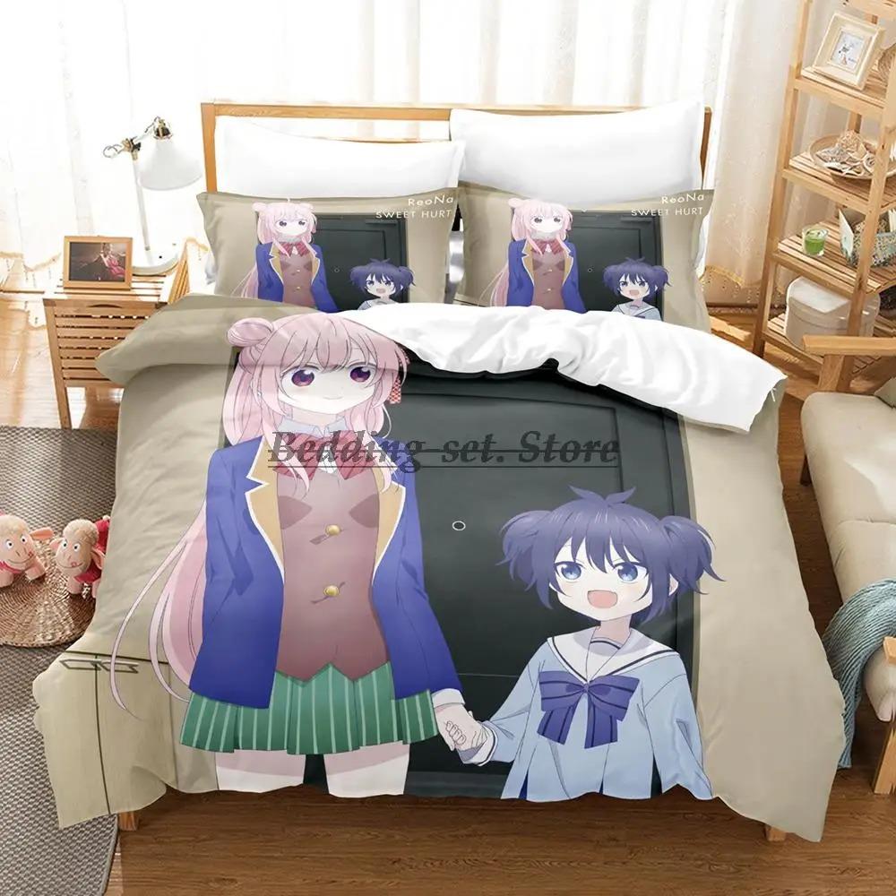 Happy Sugar Life Povlečení Jednolůžko Twin Plné Královské Královské Velikosti Postelová Sada Pro Dospělé Dětský Pokoj Sada Povlaků na Peřinu Anime Prostěradlo