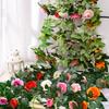 6FT Artificial Rose Vine Garland Fake Hanging Rose Ivy Plants Bendable Floral Garland Decoration for Wedding Home Party Garden Room Wall Decor