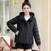 Warm Versatile Loose Thickened Jacket Bread Clothing Hooded Short Mom Clothing Casual Winter Fashion Down Cotton Clothing