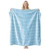 Soft Fleece Blanket With Customizable Gift Text Print Sofa Nap Or Air Conditioning Use