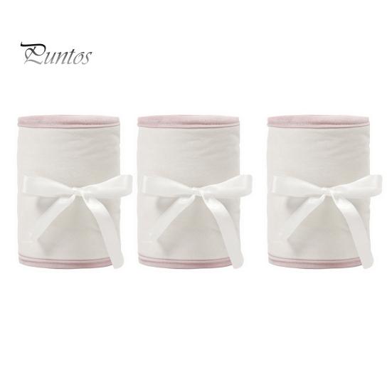 Baby Crib Bumper Pads 3 Pcs Bumper, Soft Cotton Breathable Sleep Barrier Child Safety Strip for Toddlers, Liner Edge Protector with Adjustable