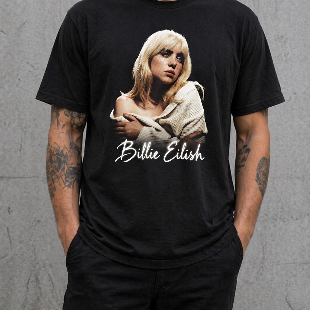 Billie Eilish T Shirt Aesthetic Pop Music Graphic Tee Adults Kids 2XL