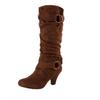 Autumn and winter new medium boots women's boots large size boots women's boots