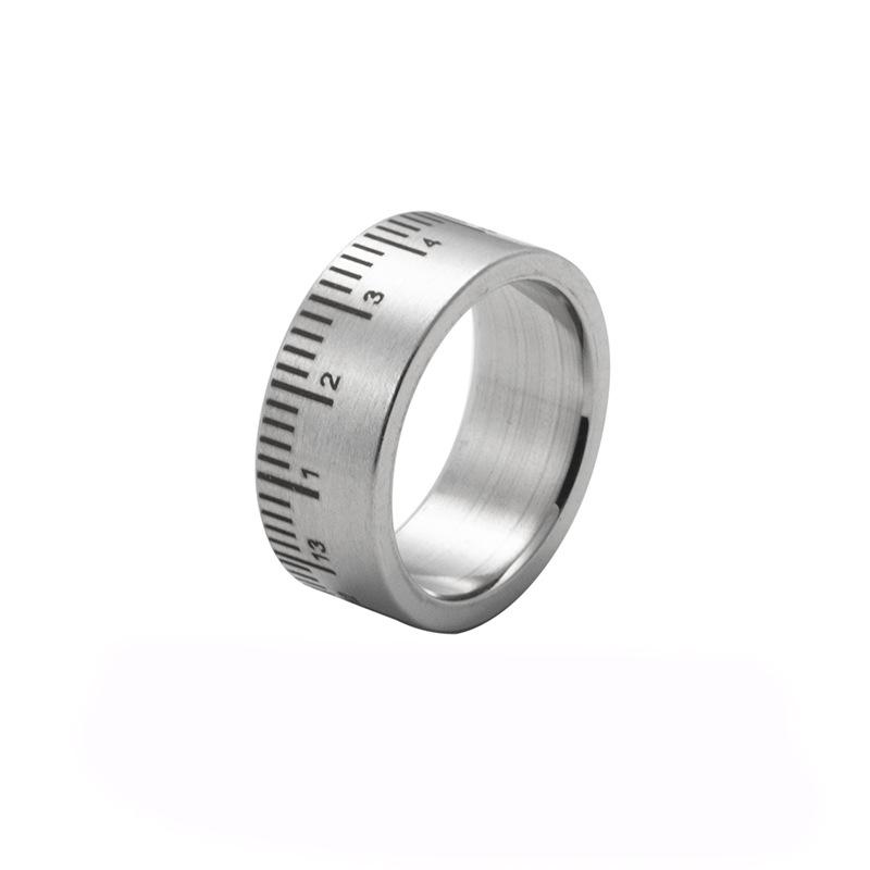 

Scale sub ring design male couple ins cold style hip hop index finger ring tide jewelry no. 6