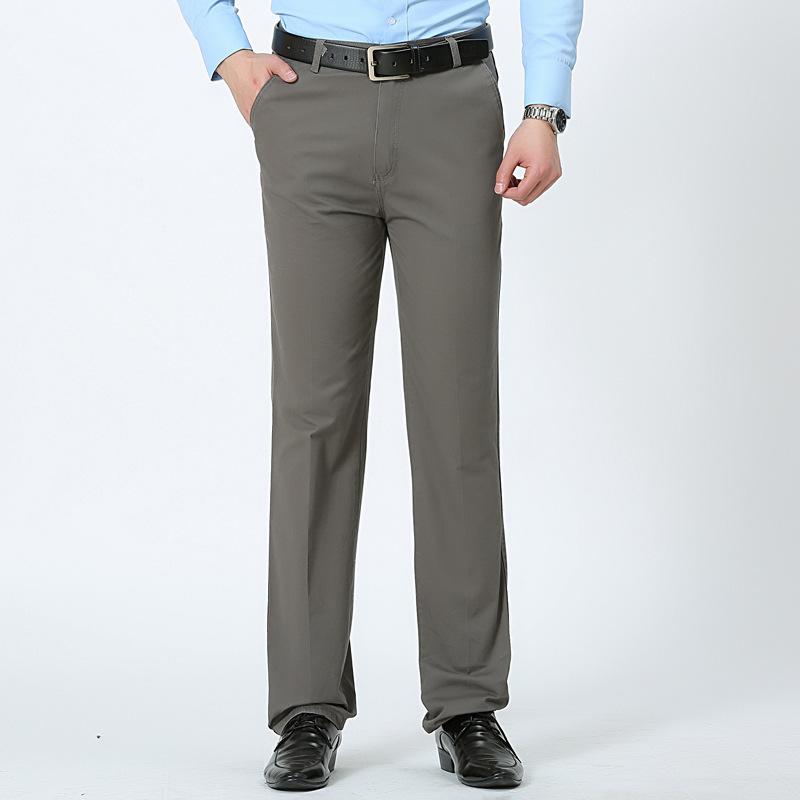 Cotton Spring Casual Trousers Men Loose Men's Trousers Middle-aged and Elderly Dad Trousers Middle-aged Trousers