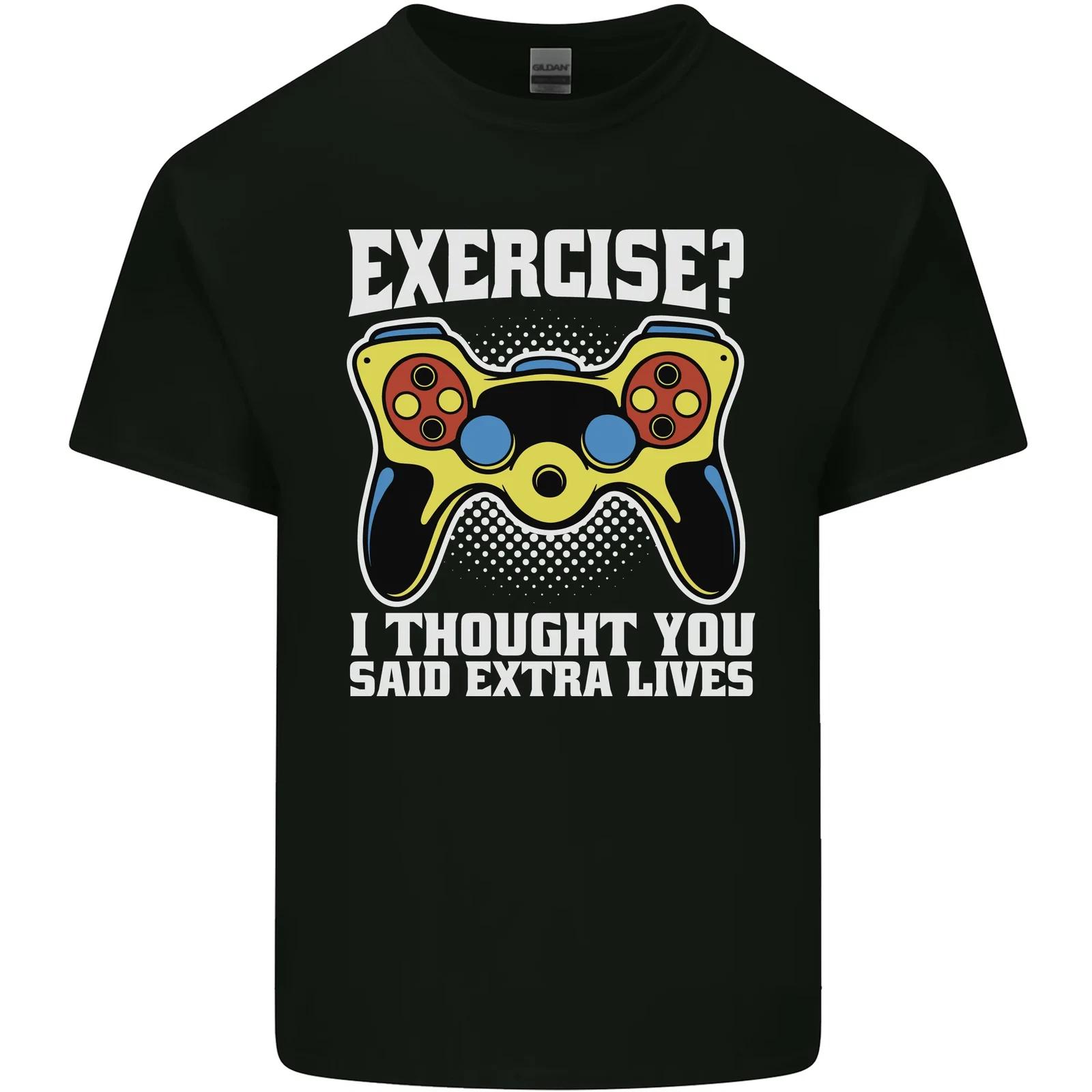 

Gamer I Thought Said Extra Lives Gaming Kids T-Shirt Childrens L