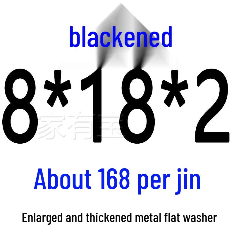 Round Blackened Thickened Metal Washer (M4-M16)