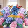 New 3D Pop-up Style 3D Greeting Card Romantic Handmade Paper Pop Up Card Creative Flower Blessing Card Valentine's Day
