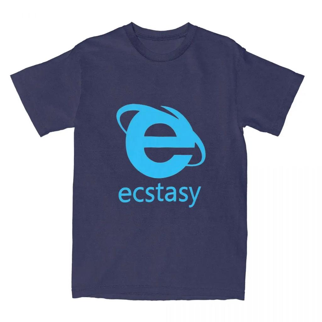 Herren Ecstasy T-Shirts Beliebtes Logo 100% Baumwolle Kleidung Strand Straßenstil Kurzarm T-Shirt Rundhals Neuheit Lässiges T-Shirt
