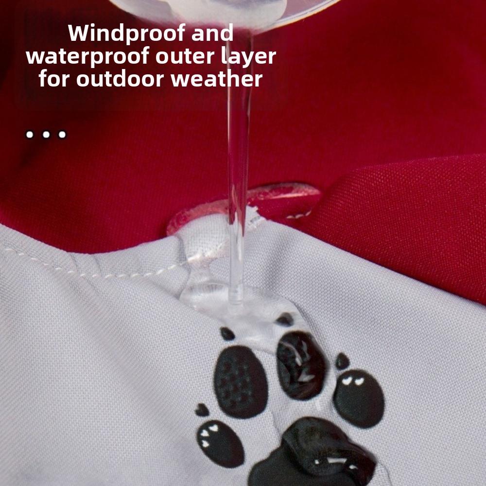 Waterproof Padded Dog Jacket Windproof Winter Dog Clothes Stylish Puppy Storm Coat  Small Dogs