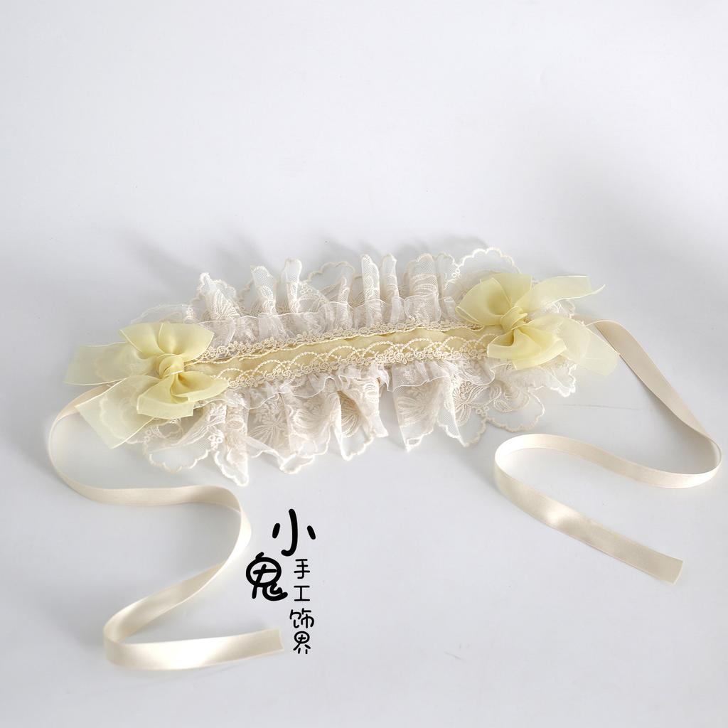 Flower Island Butterfly Hair Accessories for Girls Multi-colored Original Lolita Headband Sweet Lace Bow Cute Ballet Hair Clips