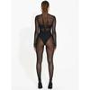 See-through Long Sleeve Mesh Rompers Sexy Perspective Long sleeve Mesh One-Piece Trousers