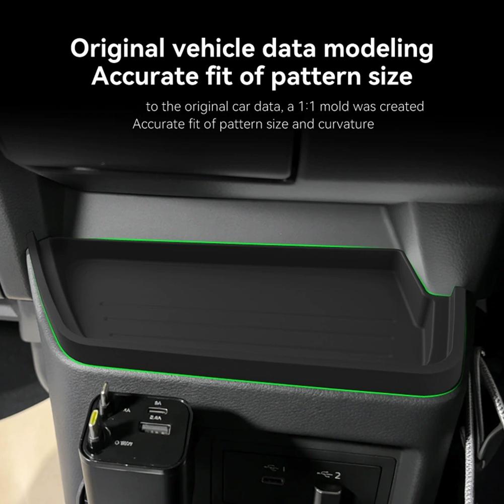 For 2026 Mitsubishi Delica Mini Center Console Silicone Mat – Anti-Slip Dashboard Pad Car Storage Organizer Tray for Keys