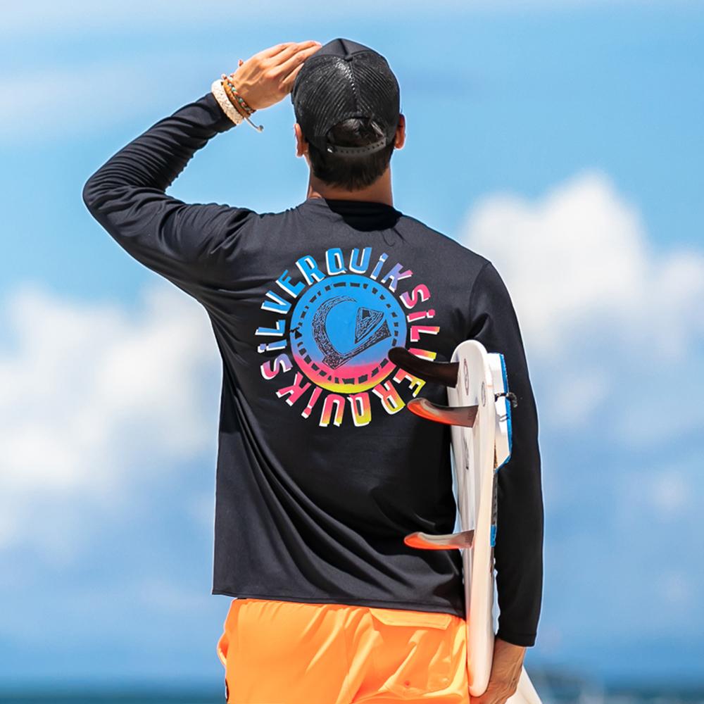 QUIKSILVER Men'S Loose Fit Rash Guard Qs1017Bmt