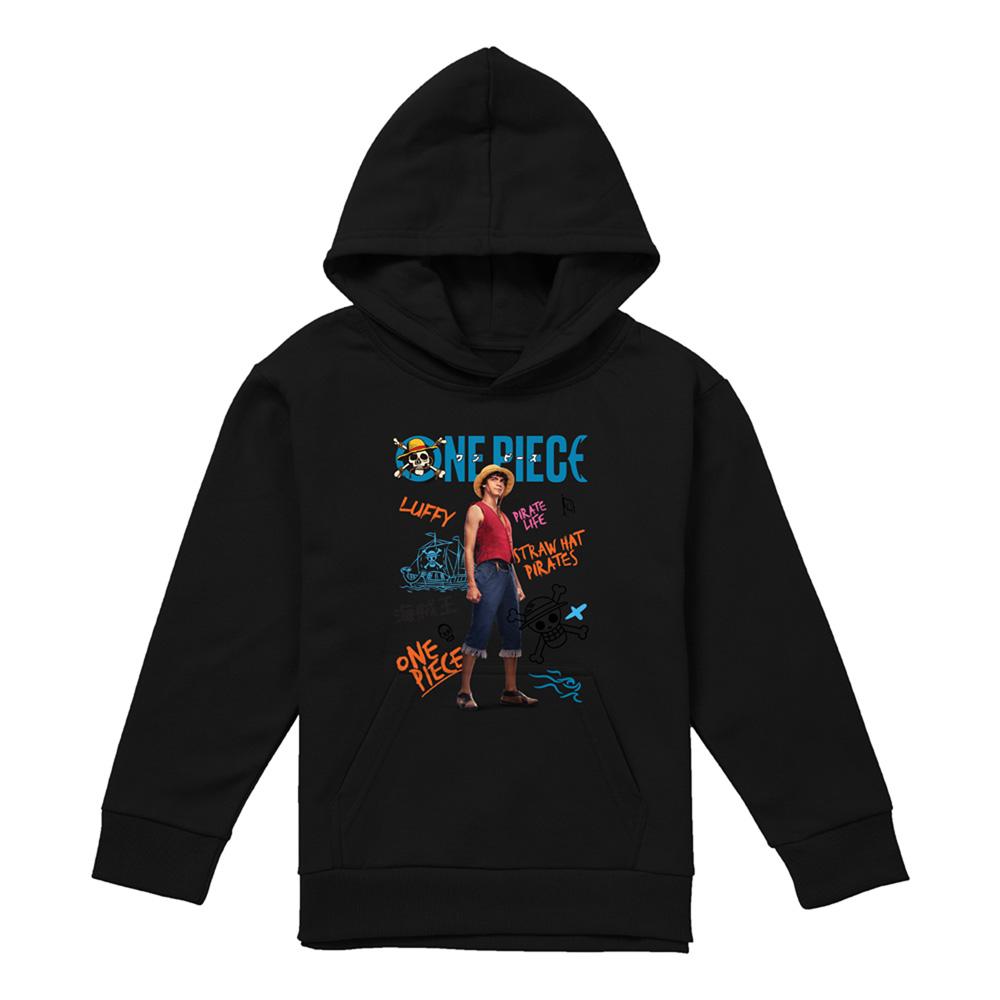 One Piece Live Action Childrens/Kids Luffy Hoodie
