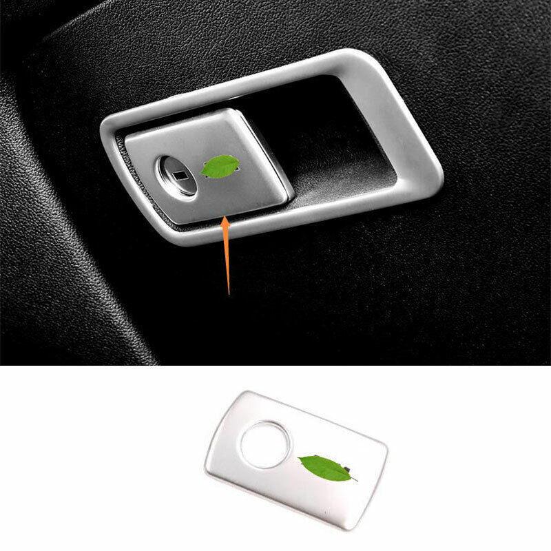 For BMW 5 Series G30 2018-22 Silver Steel Co-Pilot Glove Boxes Handle Cover Trim