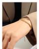 Marka 18K Gold-Plated Titanium Steel French Hollow Clavicle & Bracelet Set - Non-fading Minimalist Jewelry