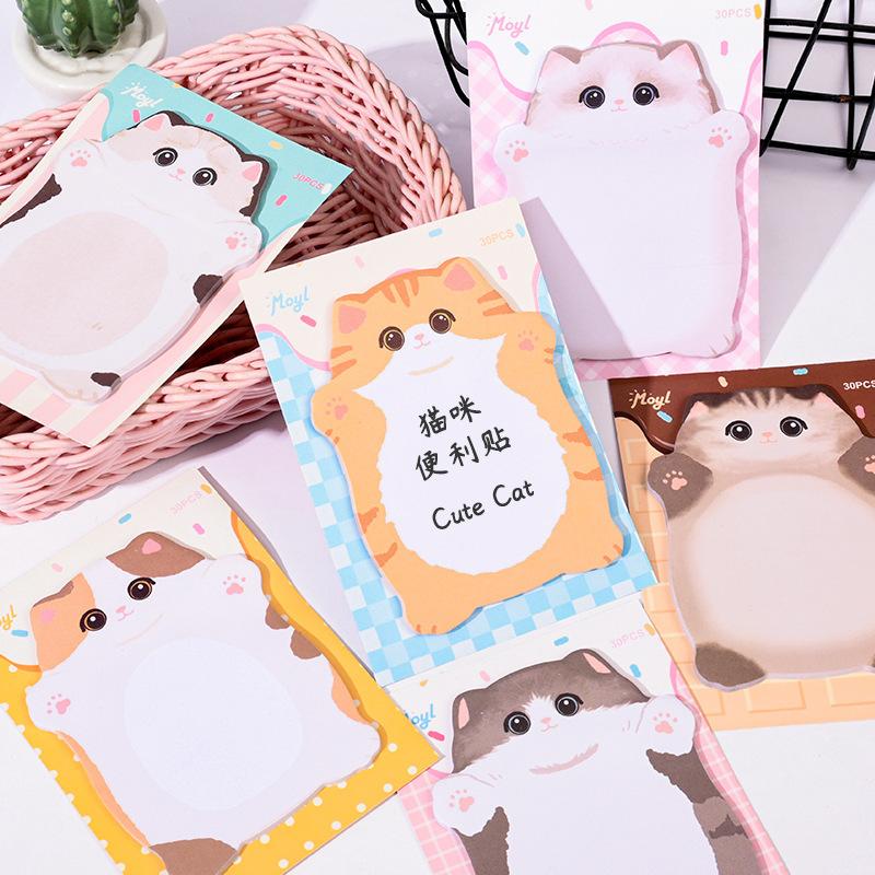 Office School Supplies Cute Animal Sticky Notes Girly Heart Mark Small N Times Hug Cat Memo Pad Kawaii Stationery Lovely Gift