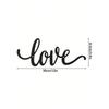 Romantic Metal Wall Art Love You Goodbye Elegant Theme Decor for Living Room Bedroom Wedding Valentine's Day Unique Home Gift for Couples Anniversary