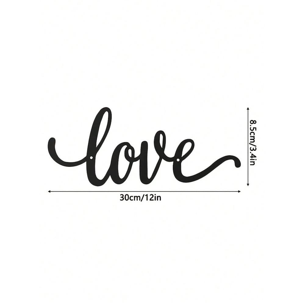 Romantic Metal Wall Art Love You Goodbye Elegant Theme Decor for Living Room Bedroom Wedding Valentine's Day Unique Home Gift for Couples Anniversary