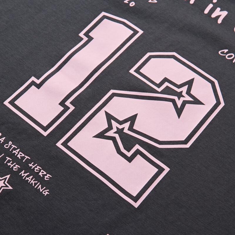 MQD Modisches Mädchen-T-Shirt mit Langarm, Faux Two-Piece