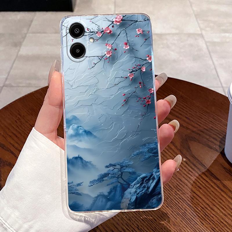 For Samsung Galaxy A07 4G 2025 Silicone Aesthetic Fashion Cute Cat Phone Case Transparent Soft TPU Casing SamsungA07 Back Cover