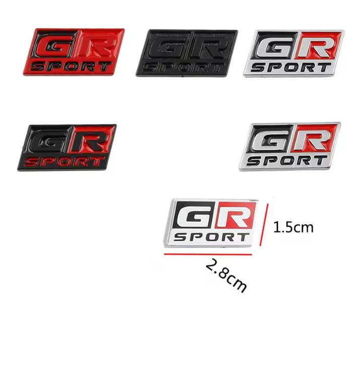 1Pc 3D Metal Logo G R Sport Steering Wheel Badge Car Emblem Sticker For G R Sport  Hiace Estima Hilux Rav4 Supra Camry Crown CHR Avalon