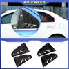 For Mitsubishi Lancer EX X EVO 2008-2018 2PCS Rear Window Side Vent Shutter Louver Cover Trim Car Accessories