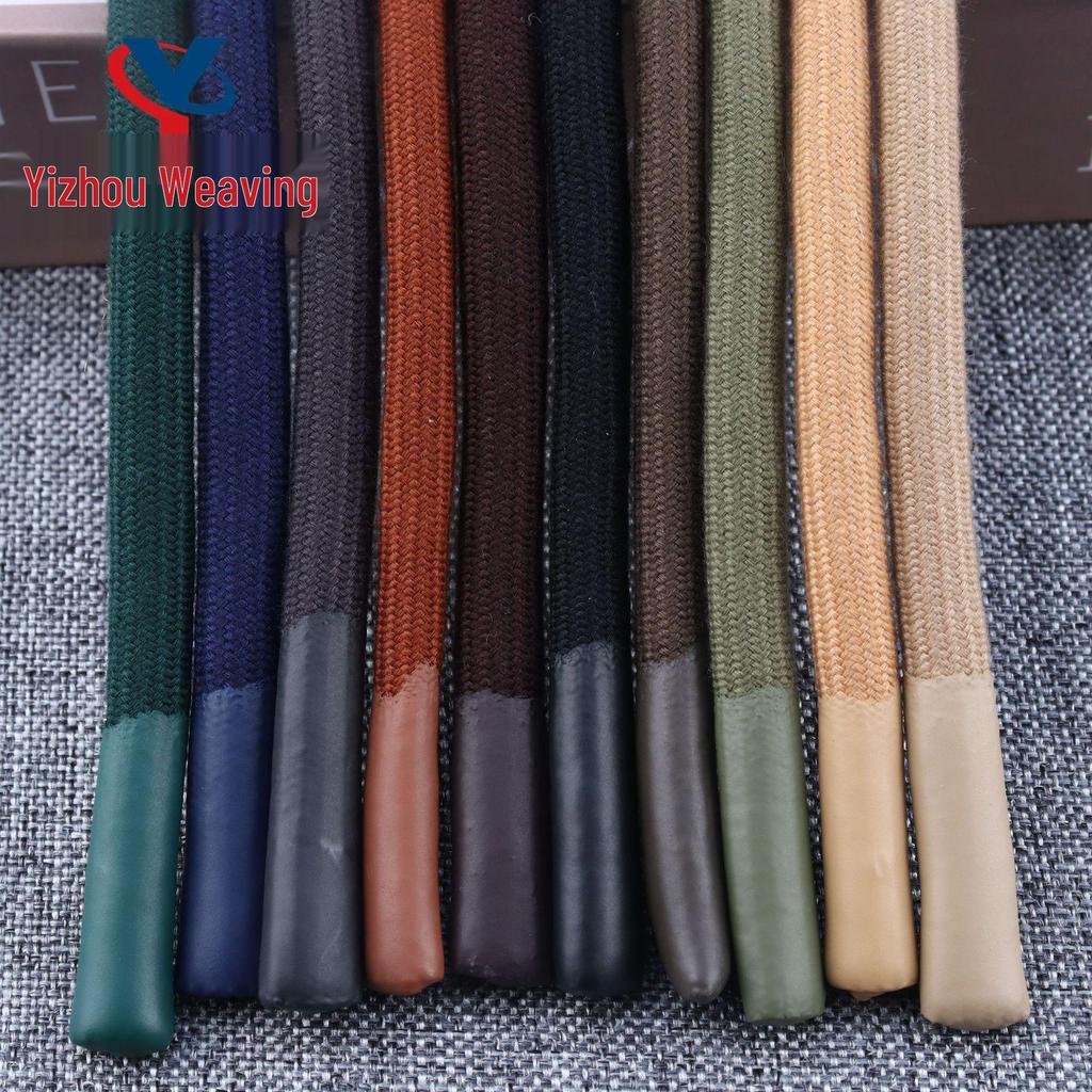 20-Color 8MM Resin Tip Drawstring for Hoodies & Sports Pants - Polyester Cotton Blend