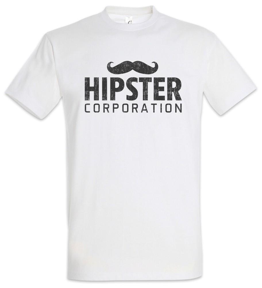 Hipster Corporation T-Shirt Hip Mustache Mainstream Scene Beard Indie Punk