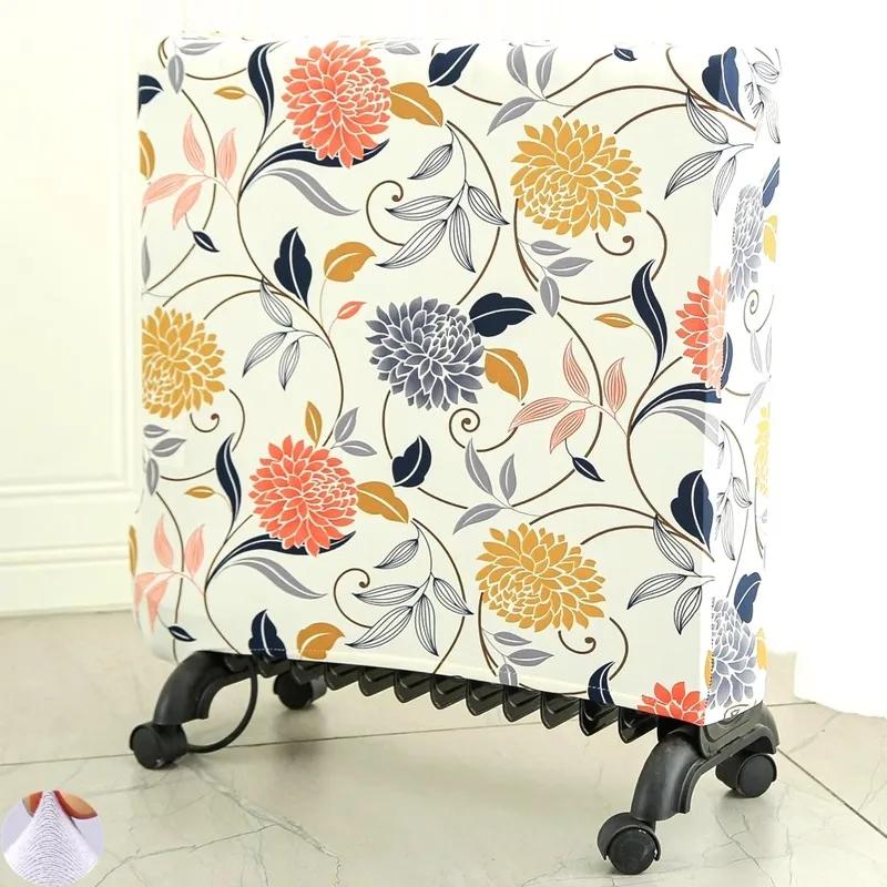Solid Color Portable Heater Radiator Dust Cover Thickened Elastic Household Oil Tin Radiator Protective Storage Dust Covers