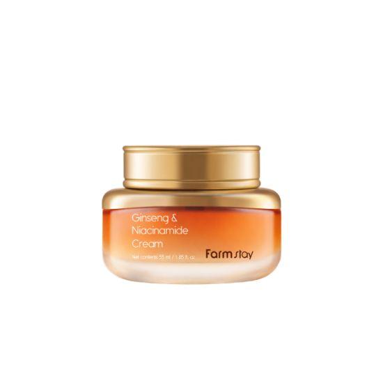 Farmstay Ginseng & Niacinamide Cream Brightening & Revitalizing Face Moisturizer 55ml