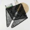 Fashion Lace Flower Hair Scarf Headband Vintage Cute Bandanas for Women Bohemian Thin Sweet Headscarf Shawl Photography