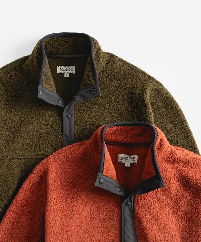 Wild Bricks W24 Fleece Pullover (Olive)