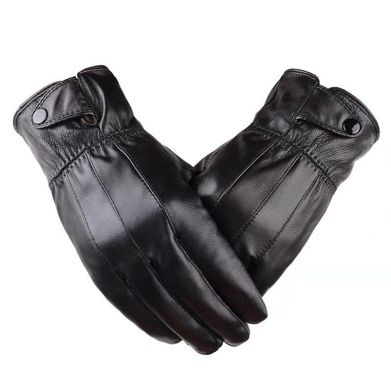 Winter Warme Plus Samt Dicke Skihandschuhe Radfahren Touchscreen Lederhandschuhe