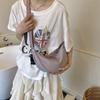 Casual simple dumpling bag nylon canvas bag female messenger bag versatile breast bag lightweight underarm bag