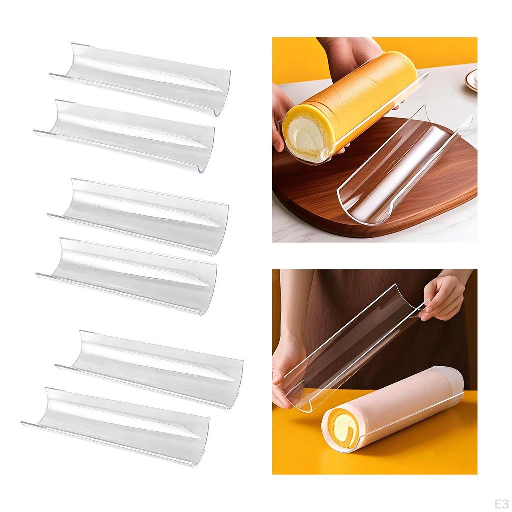 Supporto Acrilico per Rotolo di Torta, Ausilio, Stampo, Portatutto, Accessorio, Forma Semicircolare per Corsi E
