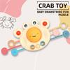 Crab Toy Kids Montessori Sensory Development Educational Toys Pull String Finger Grasp Training Early Learning Toy Teething