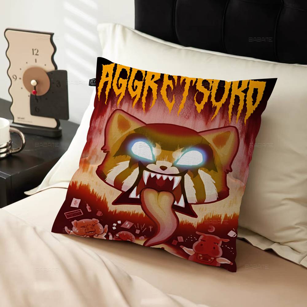 Aggretsuko Anime-Rock Poszewka na poduszkę toon Prezent Poszewka na poduszkę Sypialnia Dom Sofa Krzesło Siedzisko Dekoracja poszewka na poduszkę