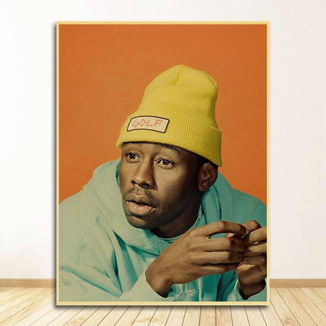 Painting Wall Art for Home/bar Decors Famous Singer Tyler The Creator Poster Retro Vintage Poster Kraft Paper
