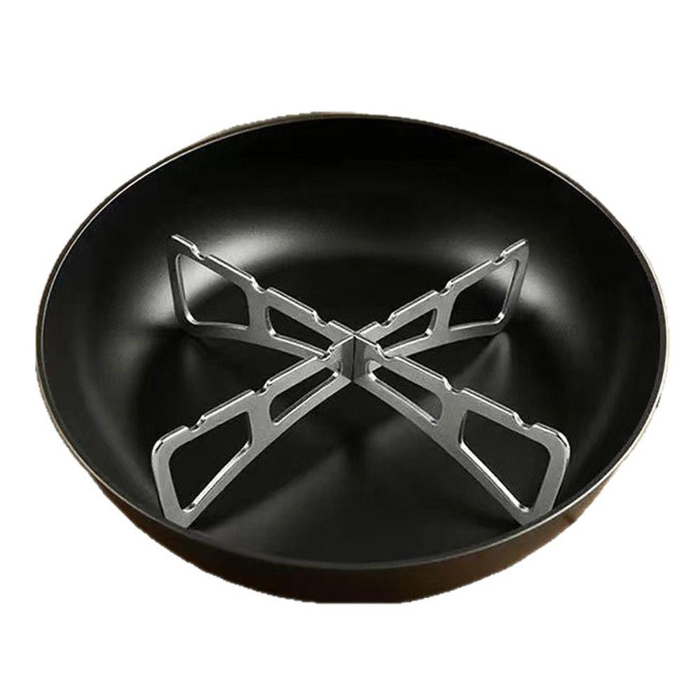 Foldable Cross Steaming Rack Portable Mini Pot Rack New Steaming Rack Outdoor Camping